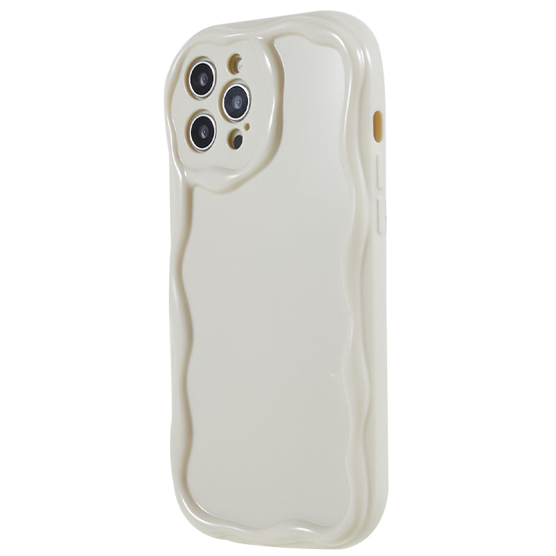 For iPhone 12 Pro 6.1 inch Wave Design Smartphone Cover Soft TPU Anti-scratch Phone Case