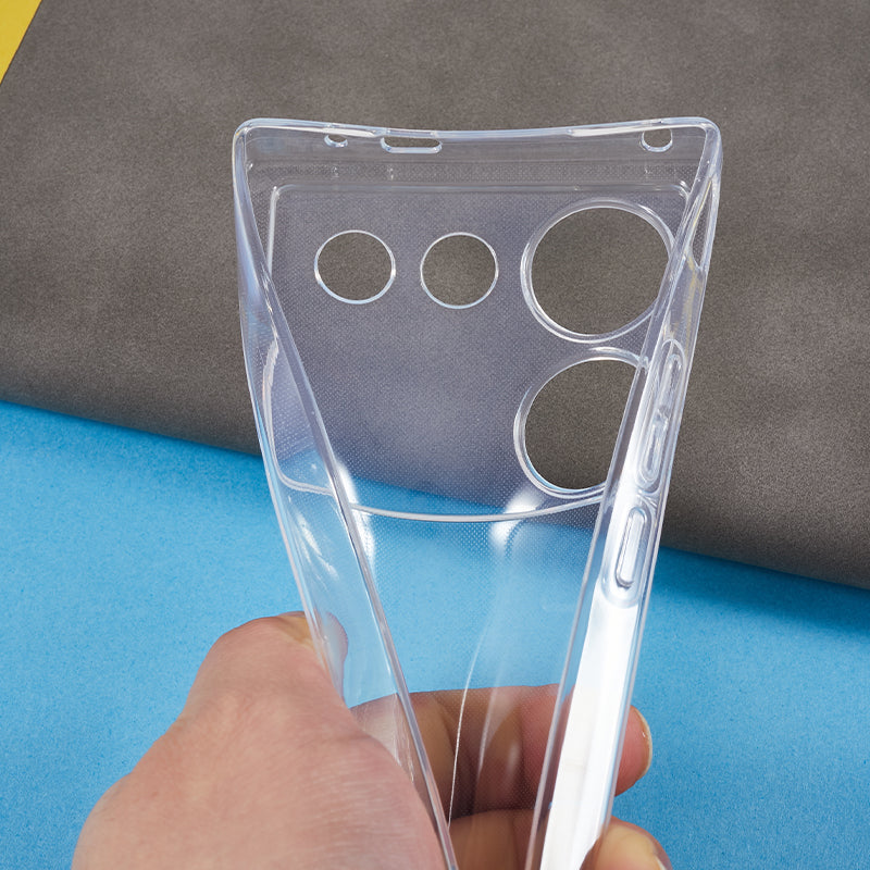 For ZTE nubia Z50 Ultra Transparent TPU Anti-drop Phone Case Ultra-thin Phone Back Cover