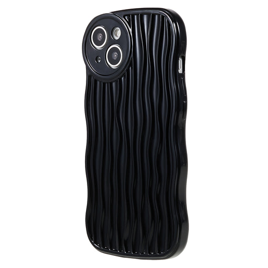 Anti-Drop Phone Case for iPhone 14 Wavy Edge Soft TPU Cover Protective Phone Shell