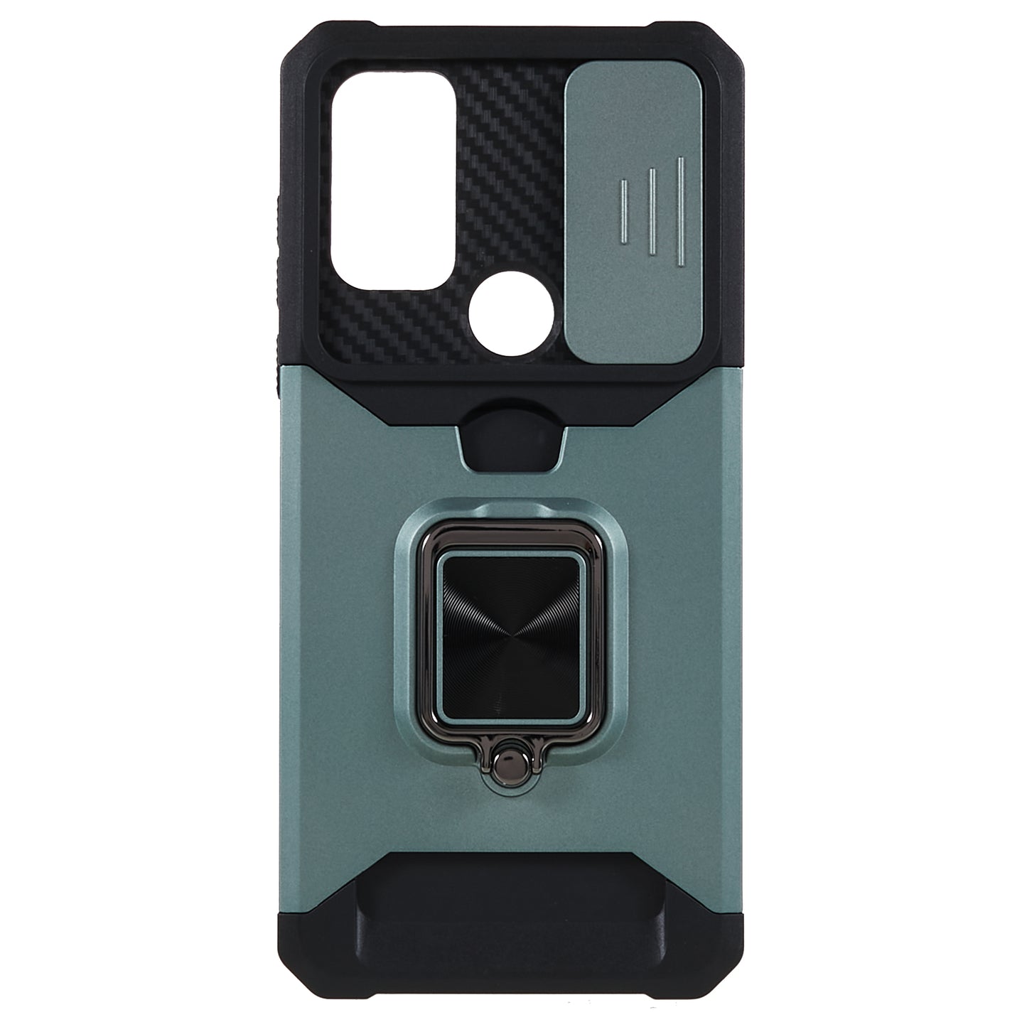 For Motorola Moto G Play (2023) 4G Kickstand Card Holder Phone Case Slide Lens Protection PC+TPU Phone Cover