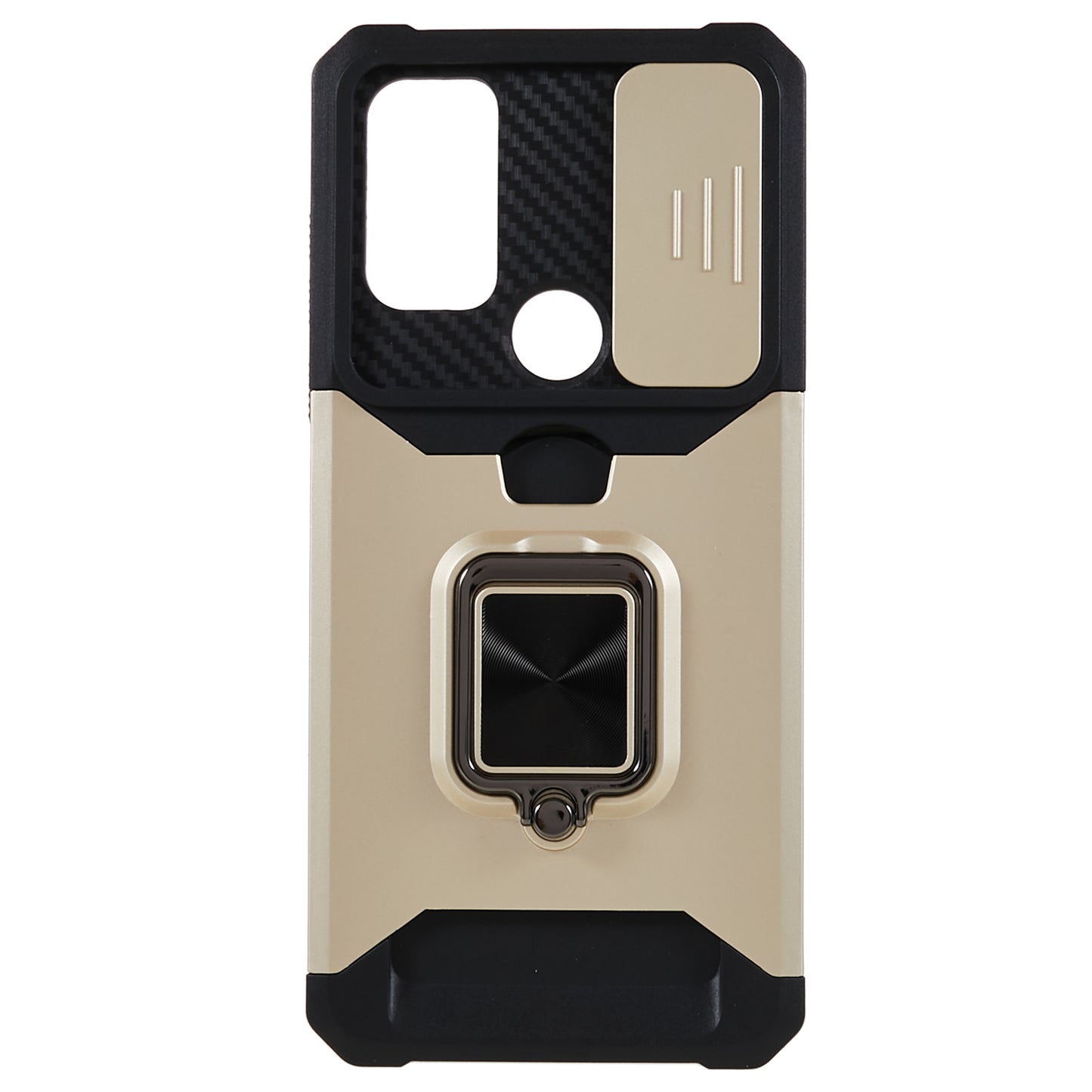 For Motorola Moto G Play (2023) 4G Kickstand Card Holder Phone Case Slide Lens Protection PC+TPU Phone Cover