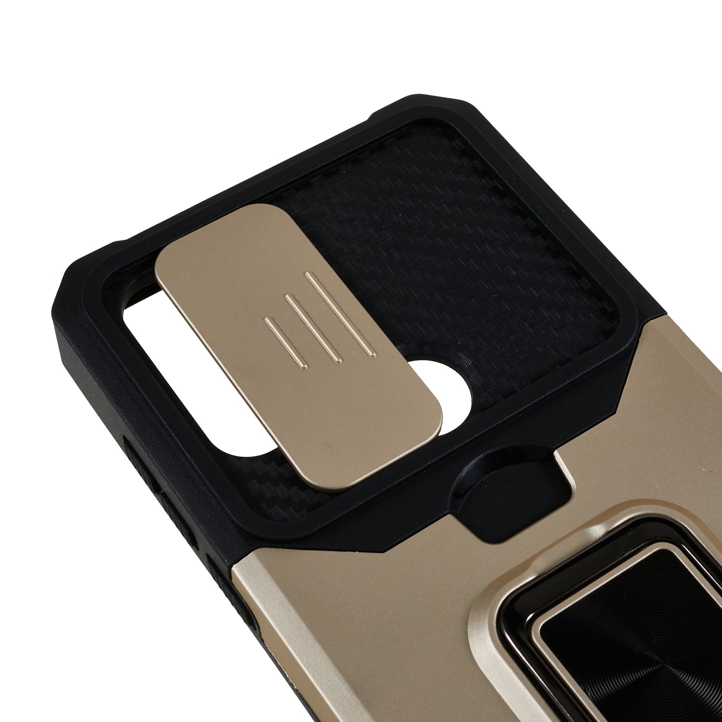 For Motorola Moto G Play (2023) 4G Kickstand Card Holder Phone Case Slide Lens Protection PC+TPU Phone Cover