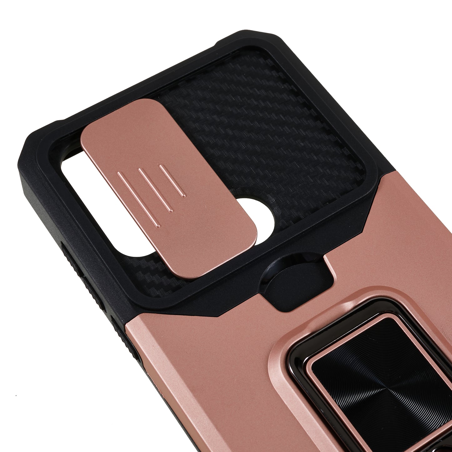 For Motorola Moto G Play (2023) 4G Kickstand Card Holder Phone Case Slide Lens Protection PC+TPU Phone Cover