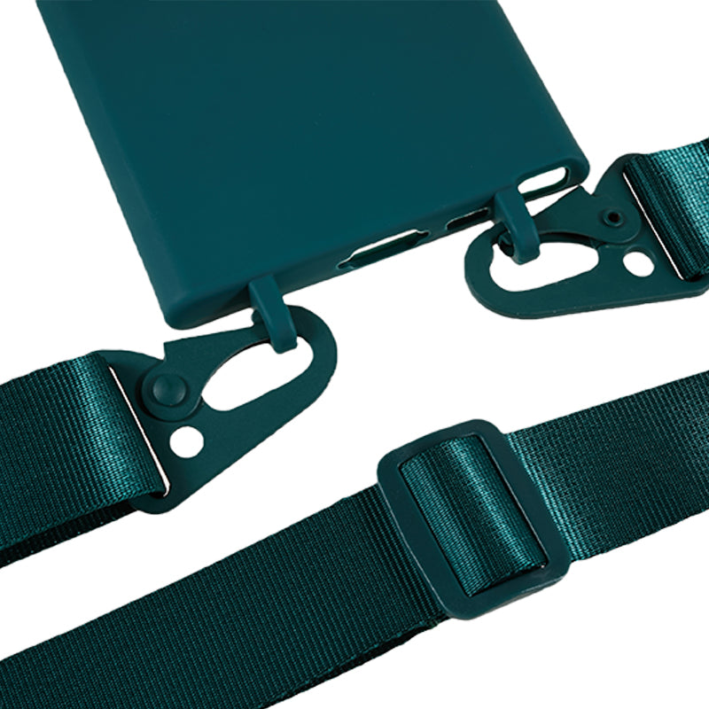 TPU Case for Samsung Galaxy S23 Ultra Matte Finish Phone Protector Cover with Wide Lanyard