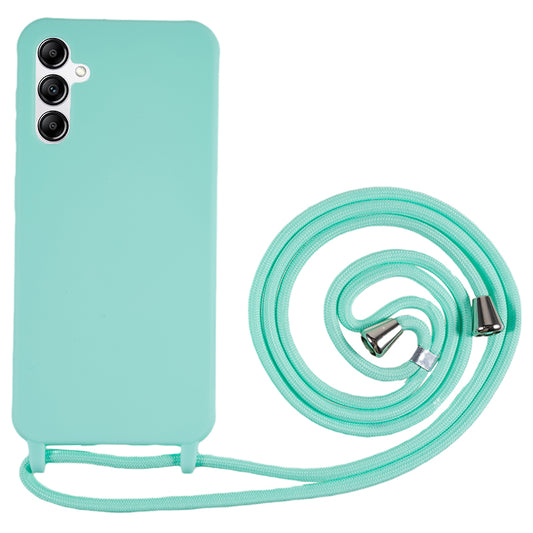 For Samsung Galaxy A14 5G TPU Protective Phone Case Fall-proof Back Cover with Lanyard