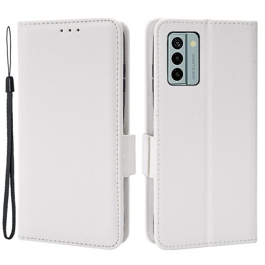 Litchi Texture Phone Case for Nokia G22 , PU Leather Wallet Stand Phone Cover