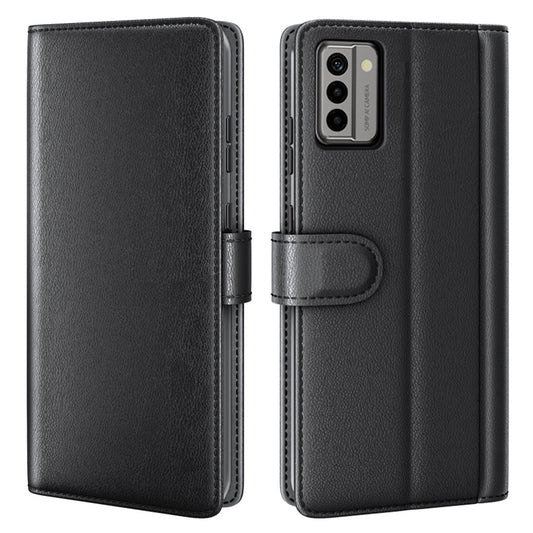 For Nokia G22 4G Genuine Cow Leather Wallet Phone Case Folding Stand Protective Cover