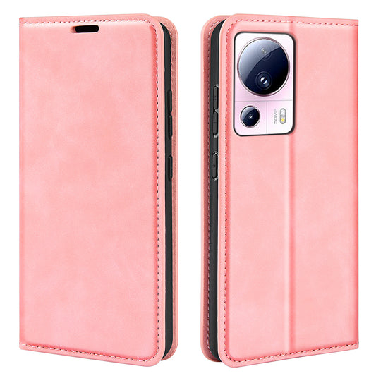 For Xiaomi 13 Lite / Civi 2 5G Skin-touch Leather Wallet Phone Case Flip Stand Protective Cover