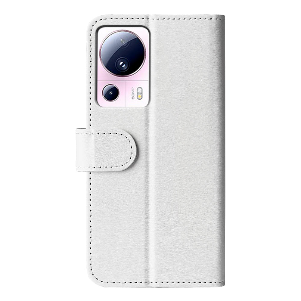 Flip Cover for Xiaomi 13 Lite / Civi 2 5G PU Leather Wallet Crazy Horse Texture Stand Phone Case
