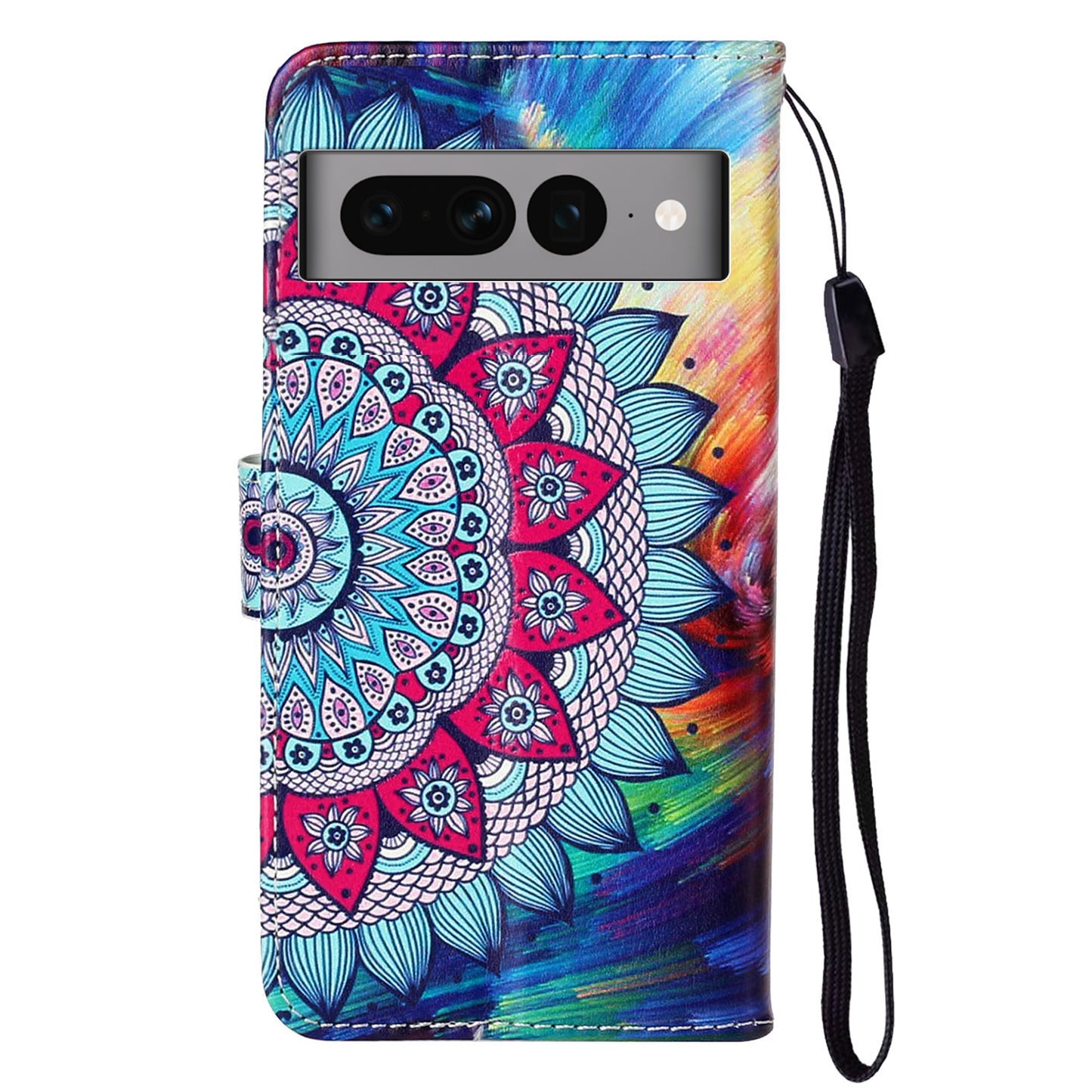 For Google Pixel 7 Pro 5G Pattern Printing Leather Wallet Cover Flip Stand Drop-proof Phone Case