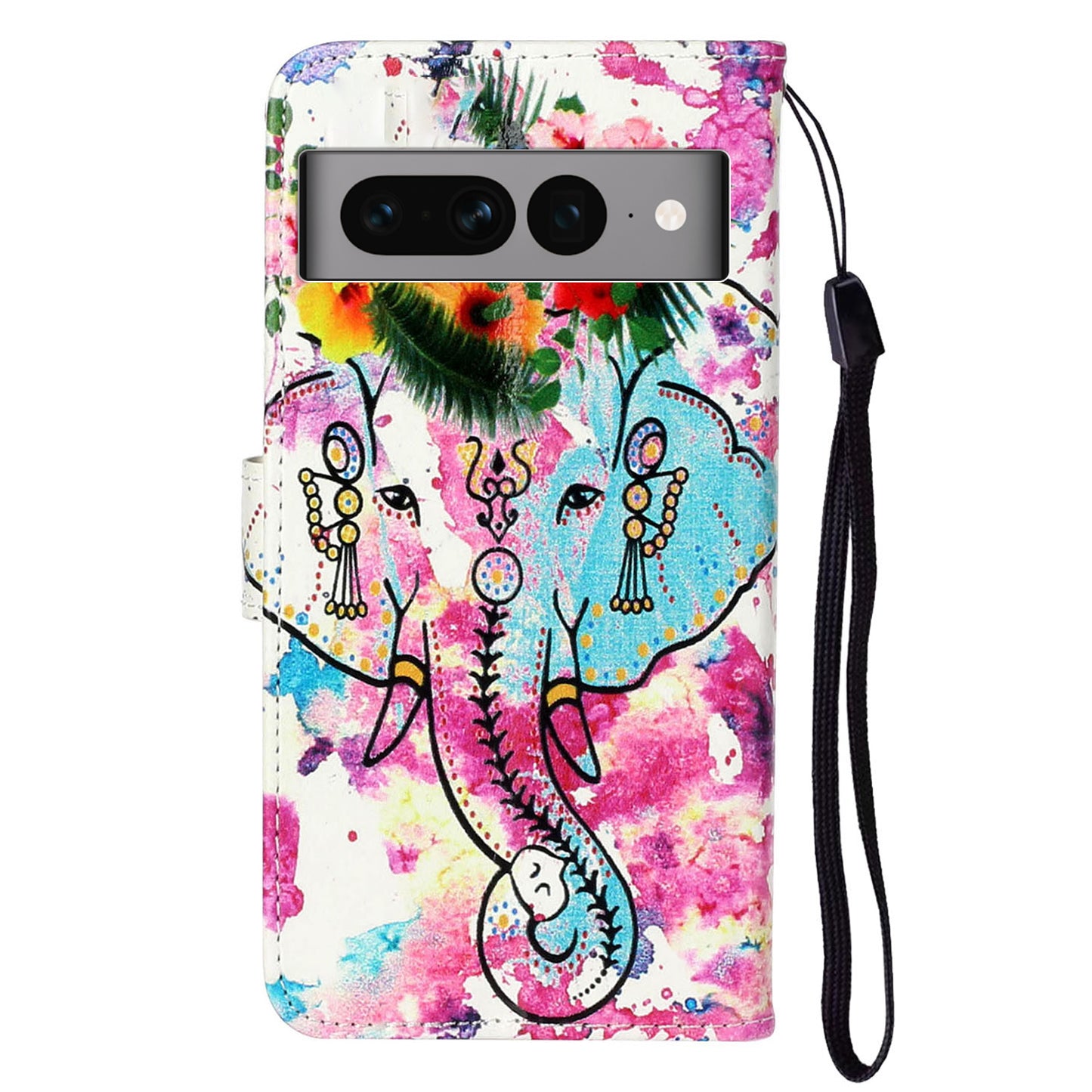 For Google Pixel 7 Pro 5G Pattern Printing Leather Wallet Cover Flip Stand Drop-proof Phone Case
