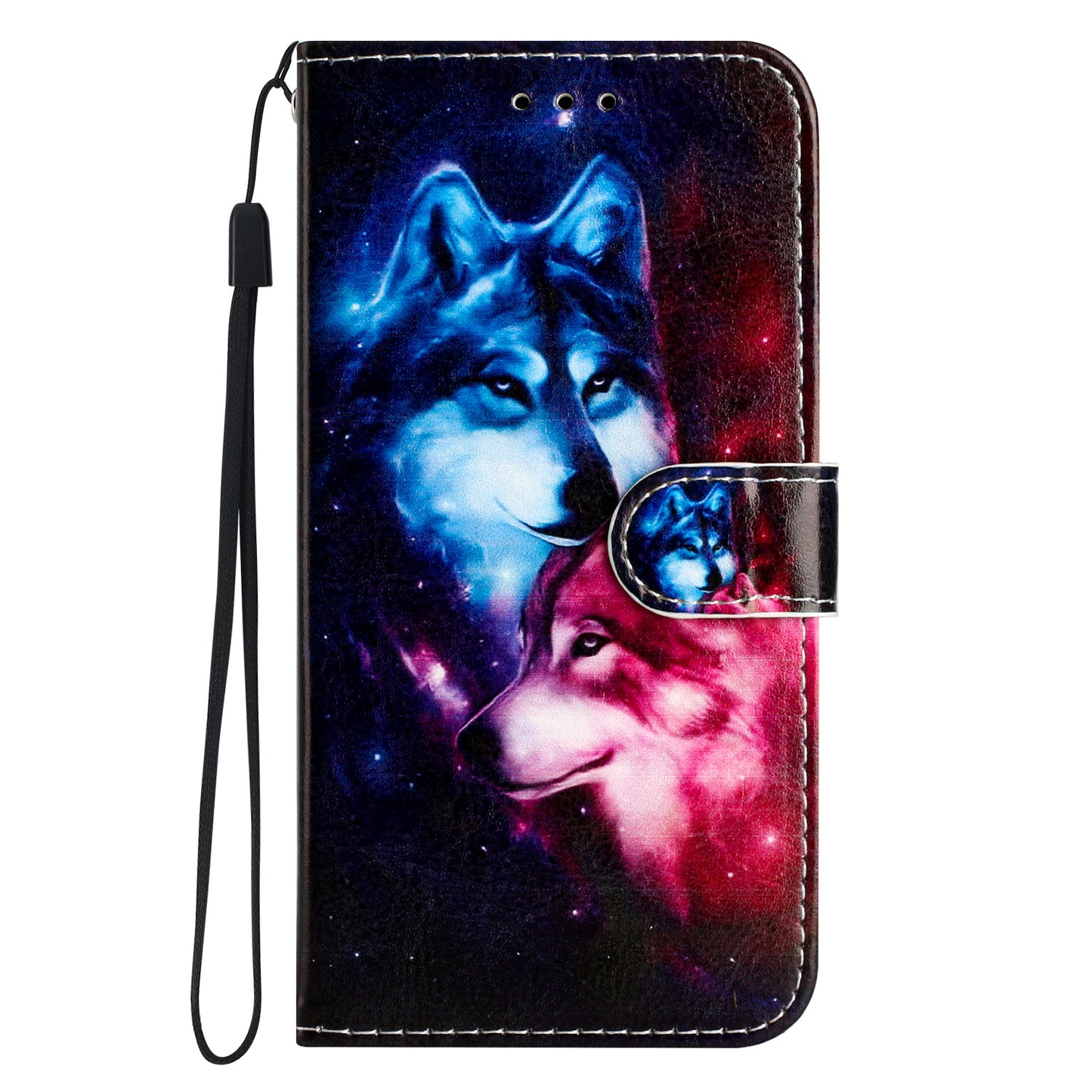 For Google Pixel 6 Pro 5G Wallet Phone Case Pattern Printing PU Leather Stand Flip Cover with Strap