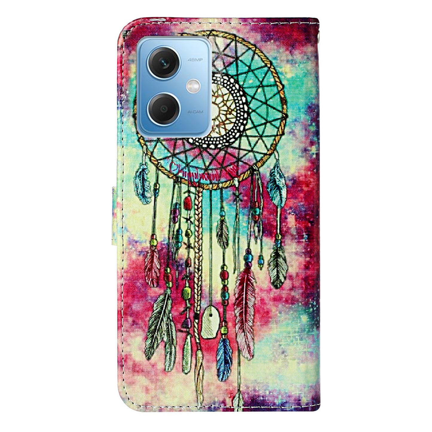 Phone Case for Xiaomi Redmi Note 12 5G (China) / (India) / (Global) / Poco X5 5G , PU Leather Pattern Printing Stand Flip Wallet Cover
