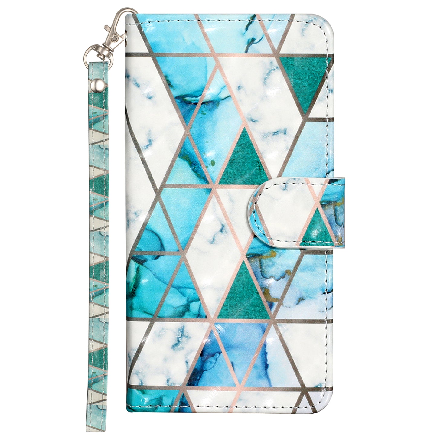 For Sony Xperia 10 V Phone Case 3D Pattern Printing Flip Stand PU Leather Wallet Drop-proof Cover with Strap