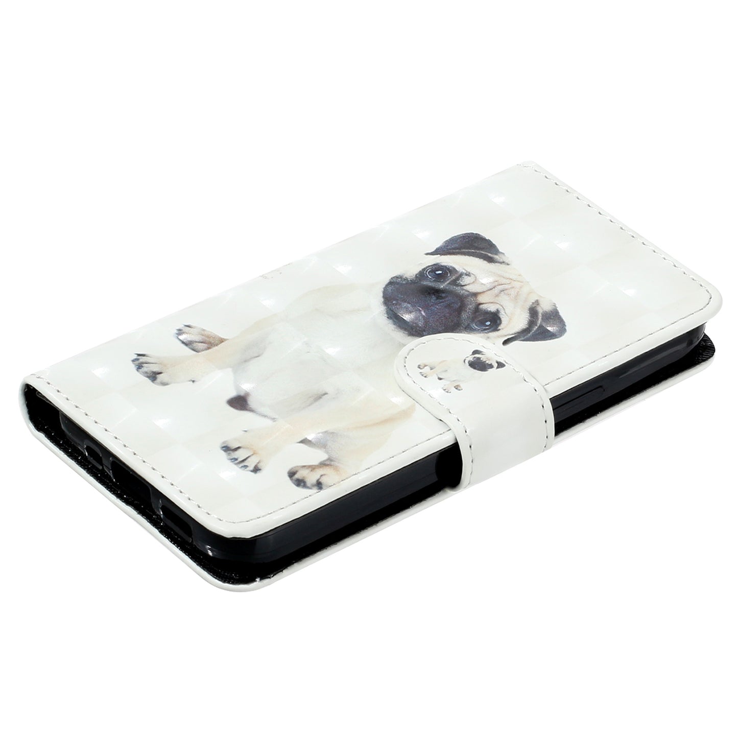 For Sony Xperia 1 V Shockproof PU Leather Wallet Case Folding Stand 3D Pattern Printing Phone Cover with Strap