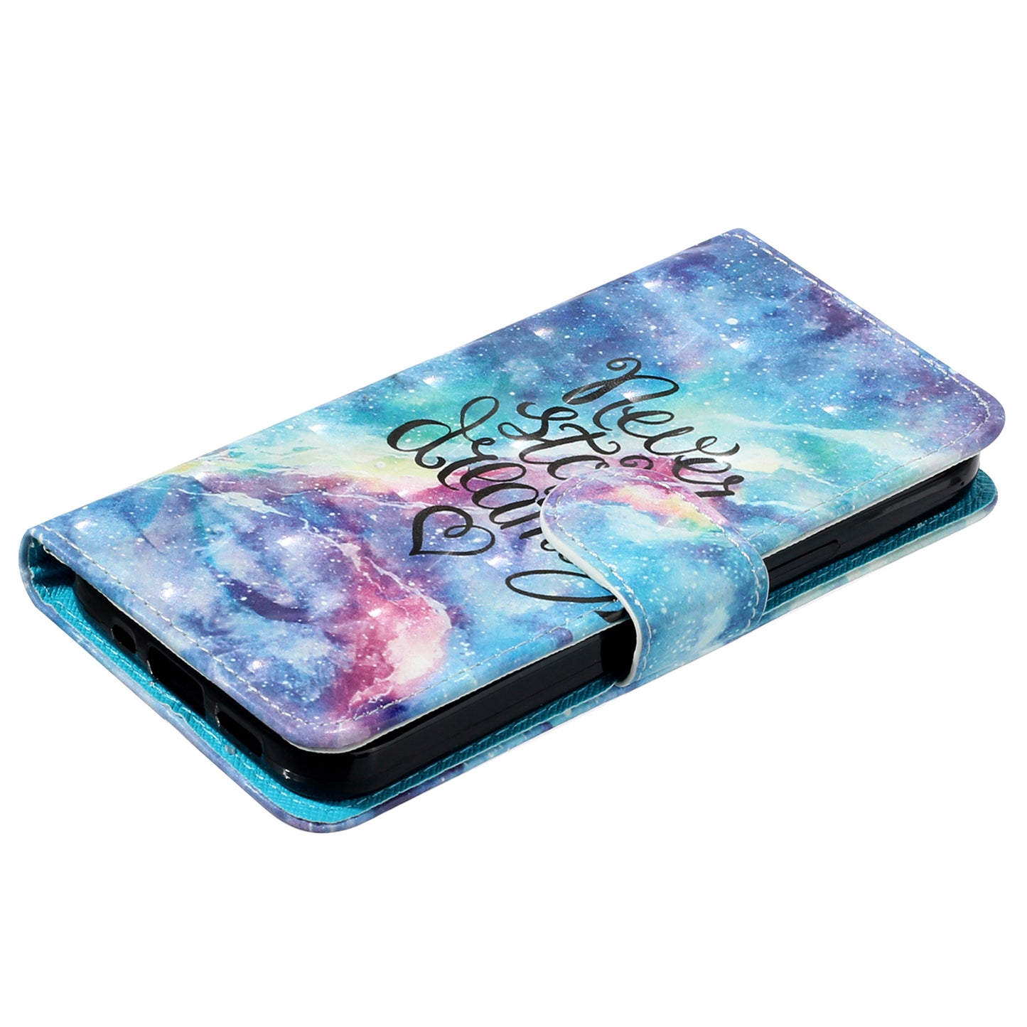 For Google Pixel 7 Pro 5G Flip Stand Phone Case 3D Pattern Printing PU Leather Wallet Phone Folio Cover with Strap