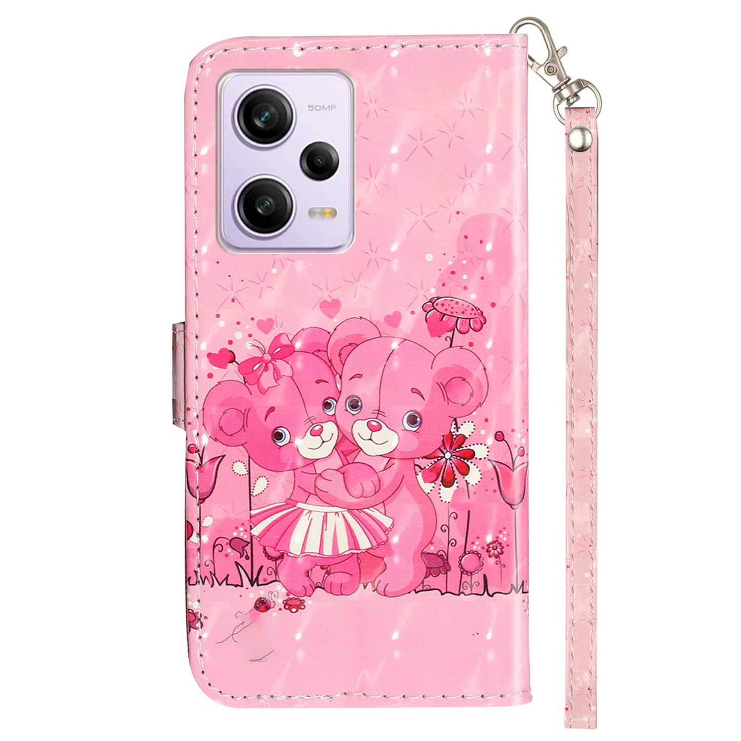 For Xiaomi Poco X5 Pro 5G / Redmi Note 12 Pro Speed 5G / Note 12 Pro 5G 3D Pattern Printing Phone Case PU Leather Wallet Stand Anti-drop Cover