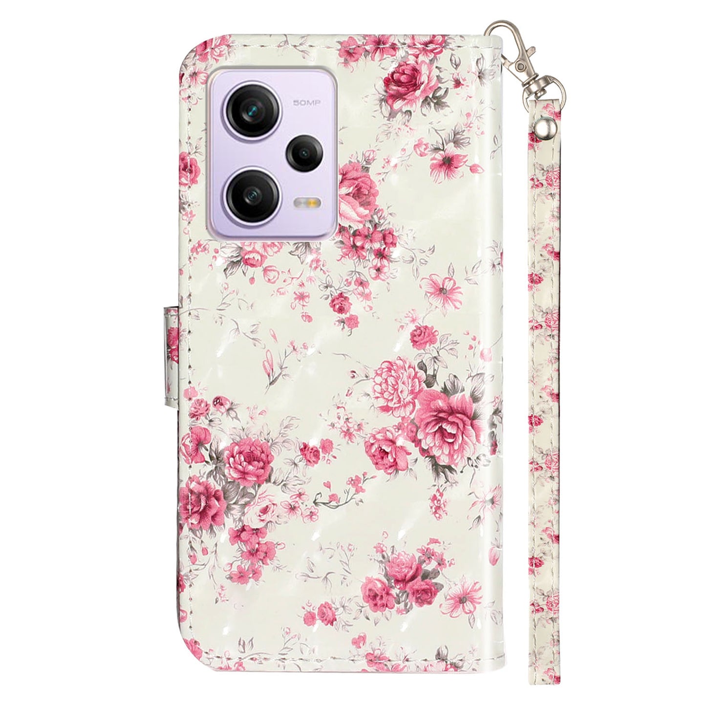 For Xiaomi Poco X5 Pro 5G / Redmi Note 12 Pro Speed 5G / Note 12 Pro 5G 3D Pattern Printing Phone Case PU Leather Wallet Stand Anti-drop Cover