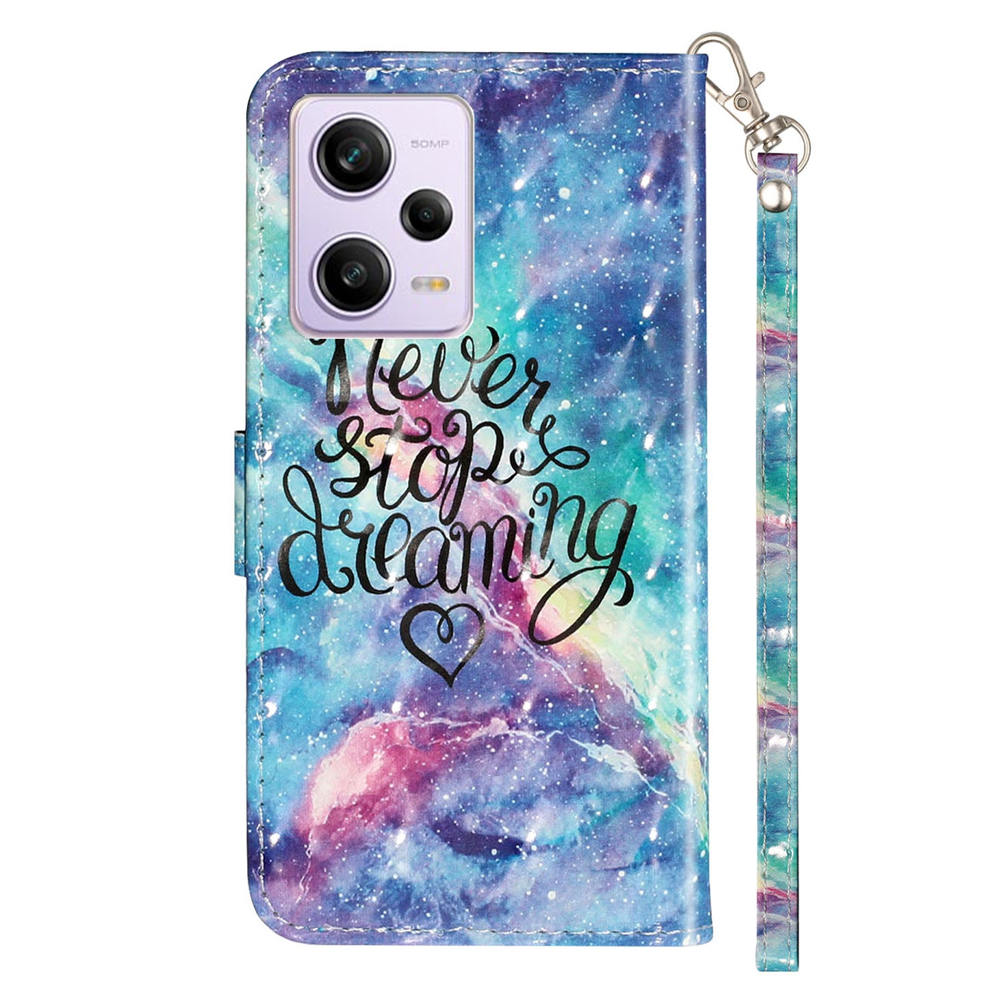 For Xiaomi Poco X5 Pro 5G / Redmi Note 12 Pro Speed 5G / Note 12 Pro 5G 3D Pattern Printing Phone Case PU Leather Wallet Stand Anti-drop Cover