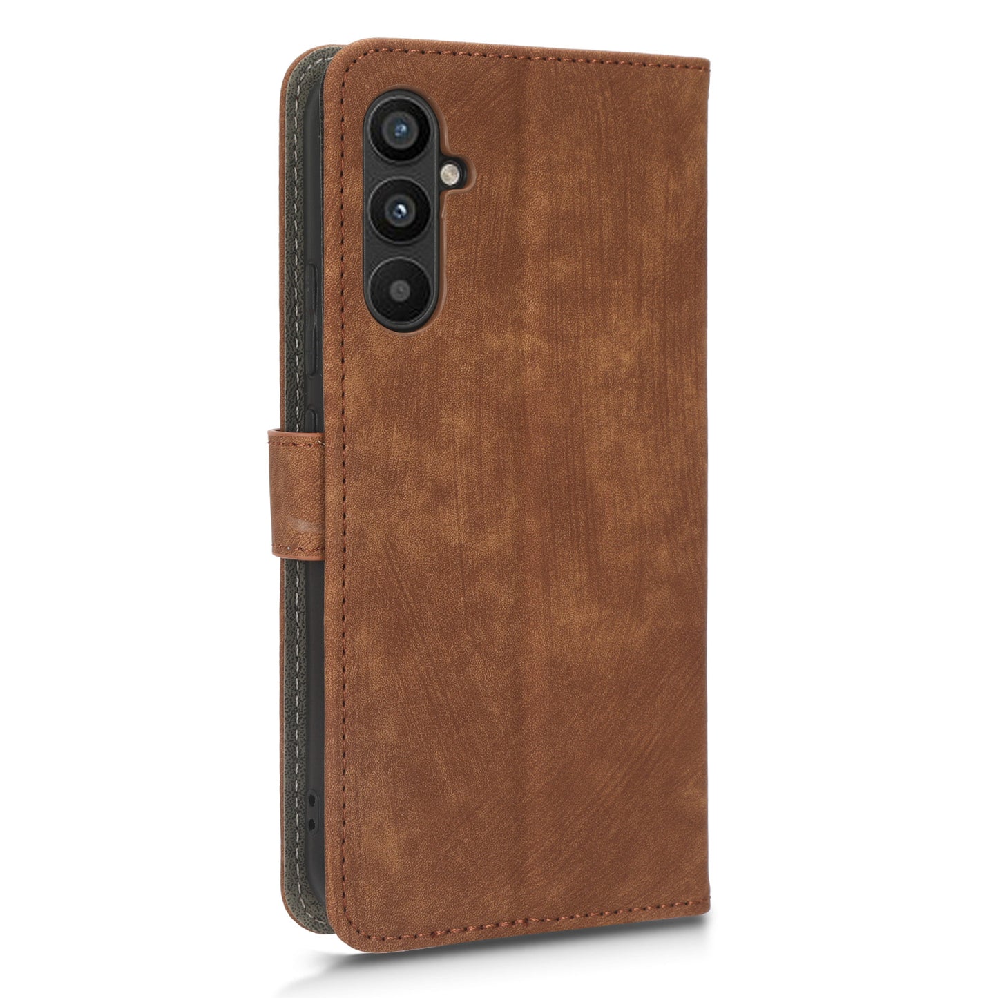 For Samsung Galaxy M14 5G RFID Blocking Leather Phone Cover Wallet Stand Phone Case with Strap