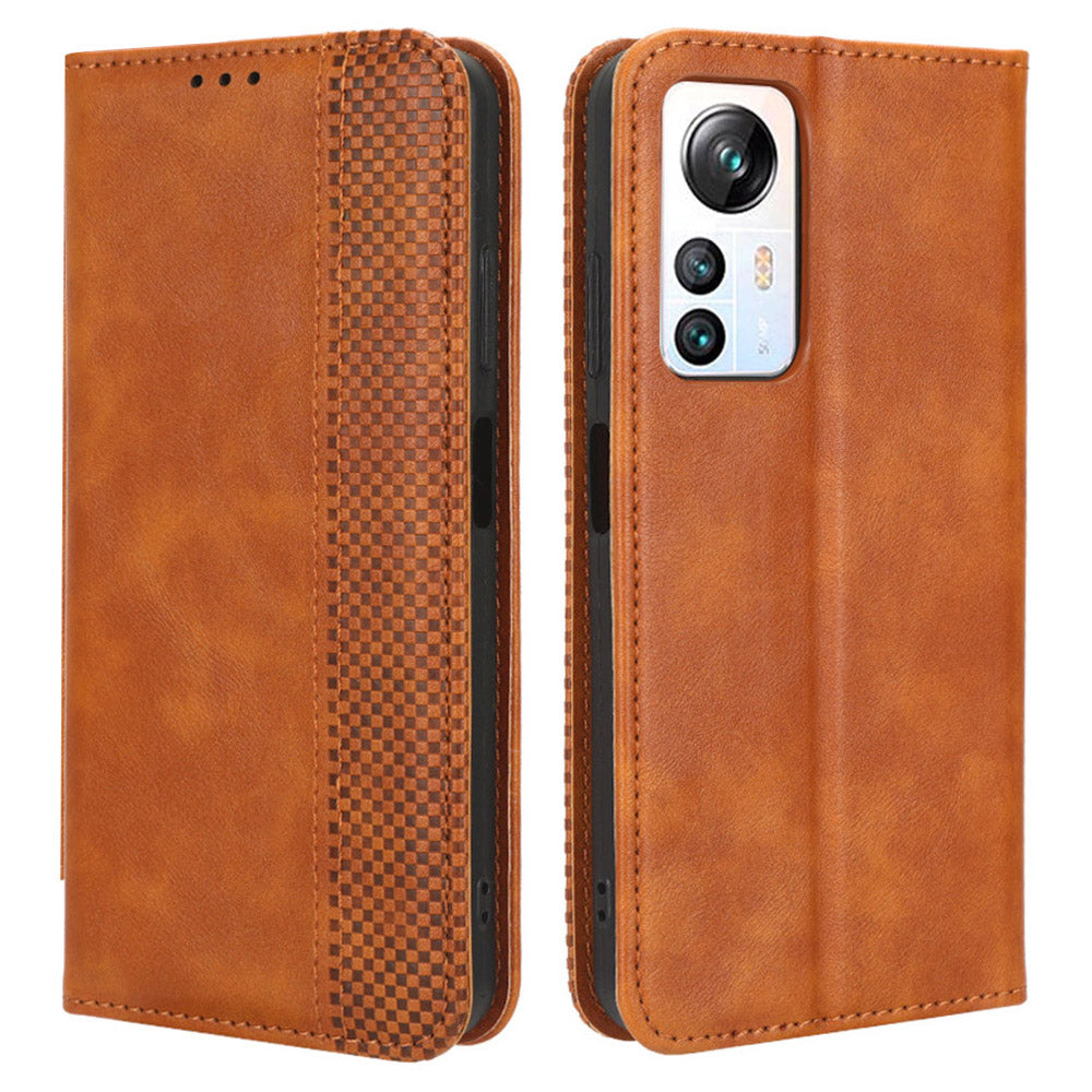For Blackview A85 Anti-Dust PU Leather Wallet Cell Phone Case Retro Texture Phone Stand Cover