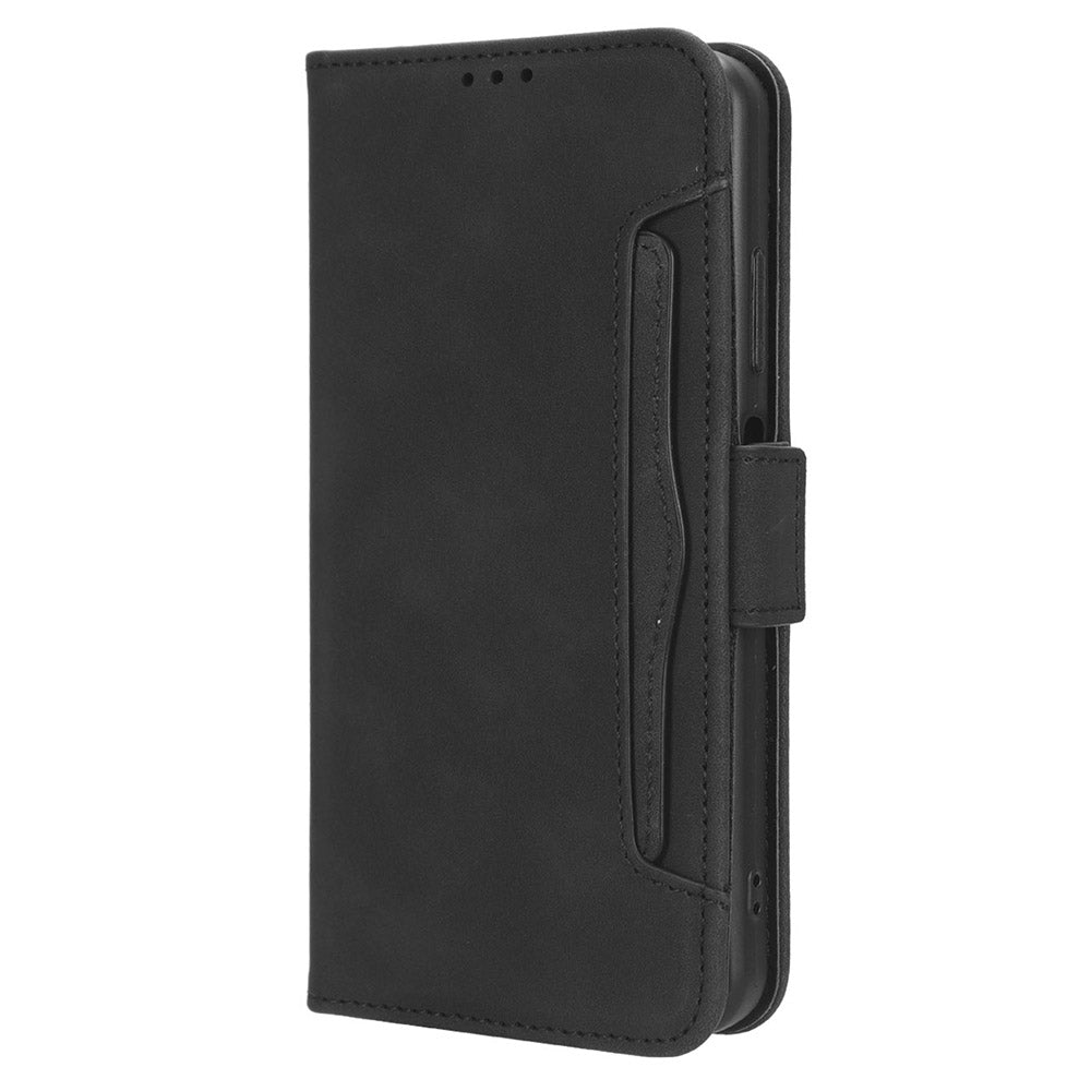 For Blackview A85 Mobile Phone Leather Case Multiple Card Slots Phone Cover with Wallet Stand