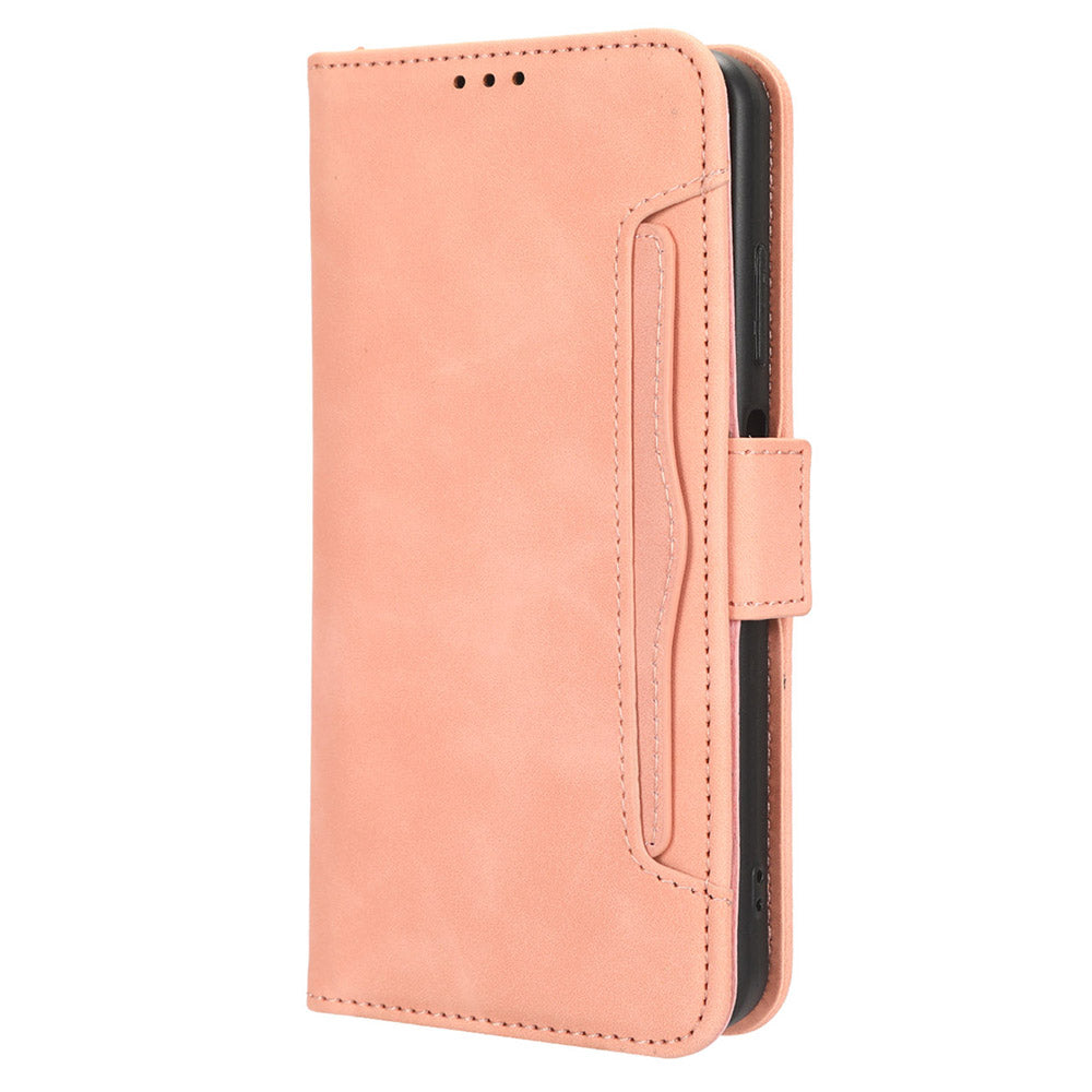 For Blackview A85 Mobile Phone Leather Case Multiple Card Slots Phone Cover with Wallet Stand