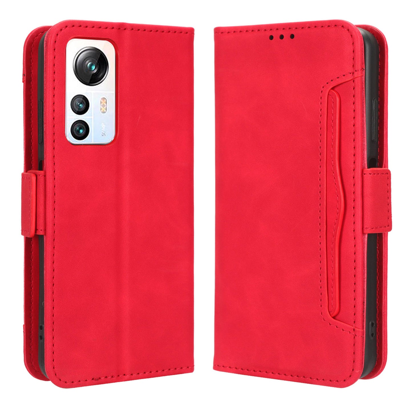 For Blackview A85 Mobile Phone Leather Case Multiple Card Slots Phone Cover with Wallet Stand
