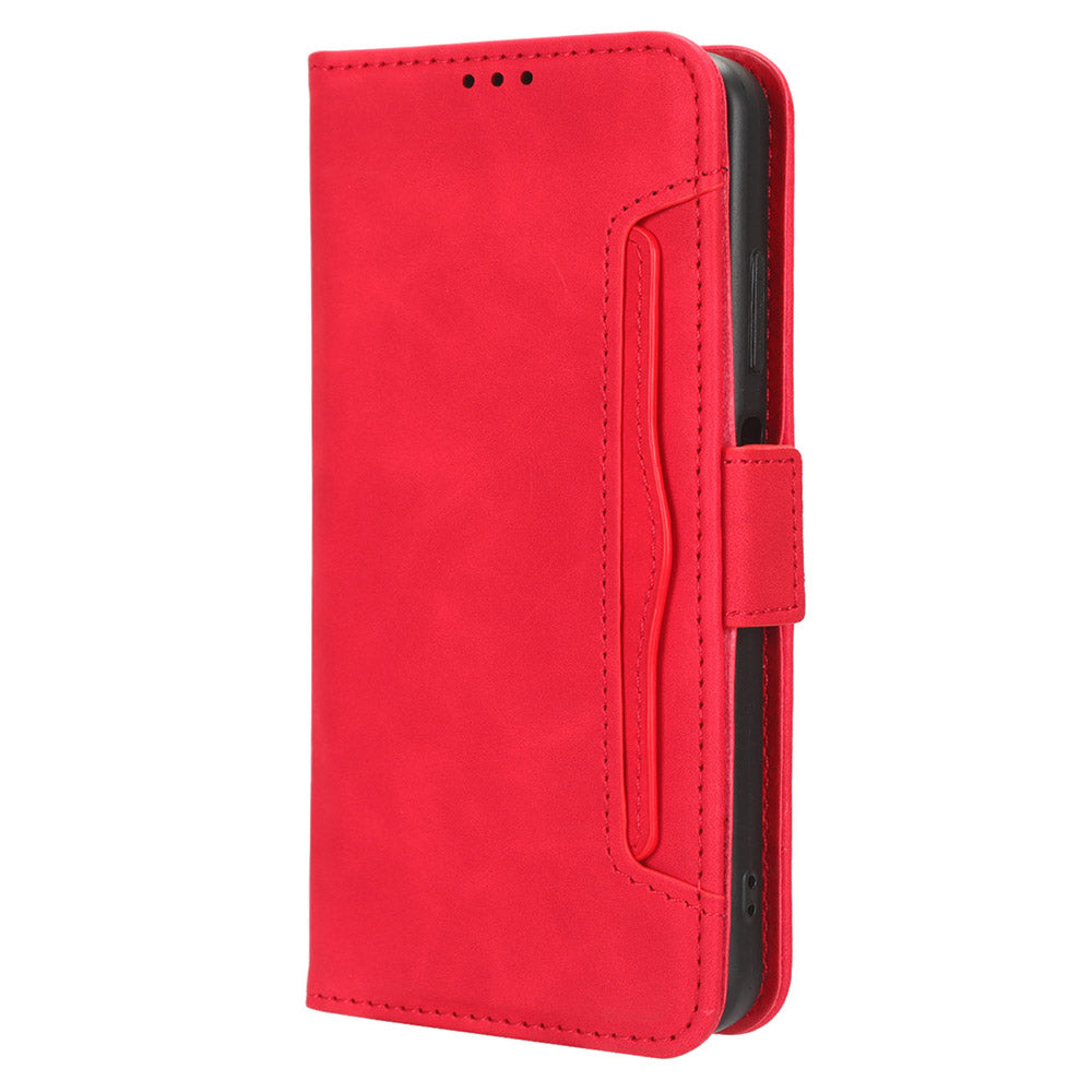 For Blackview A85 Mobile Phone Leather Case Multiple Card Slots Phone Cover with Wallet Stand
