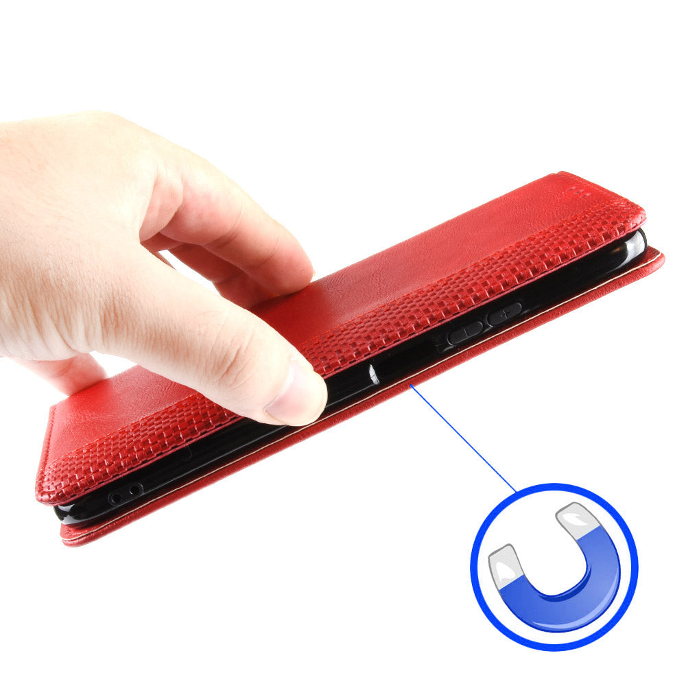 For Itel A18 Wallet Phone Case Retro PU Leather TPU Phone Cover with Stand