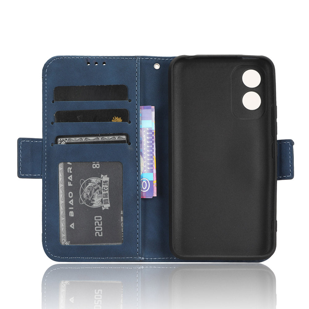 For Itel A18 Multiple Card Slots Phone Case PU Leather Stand Wallet Phone Cover
