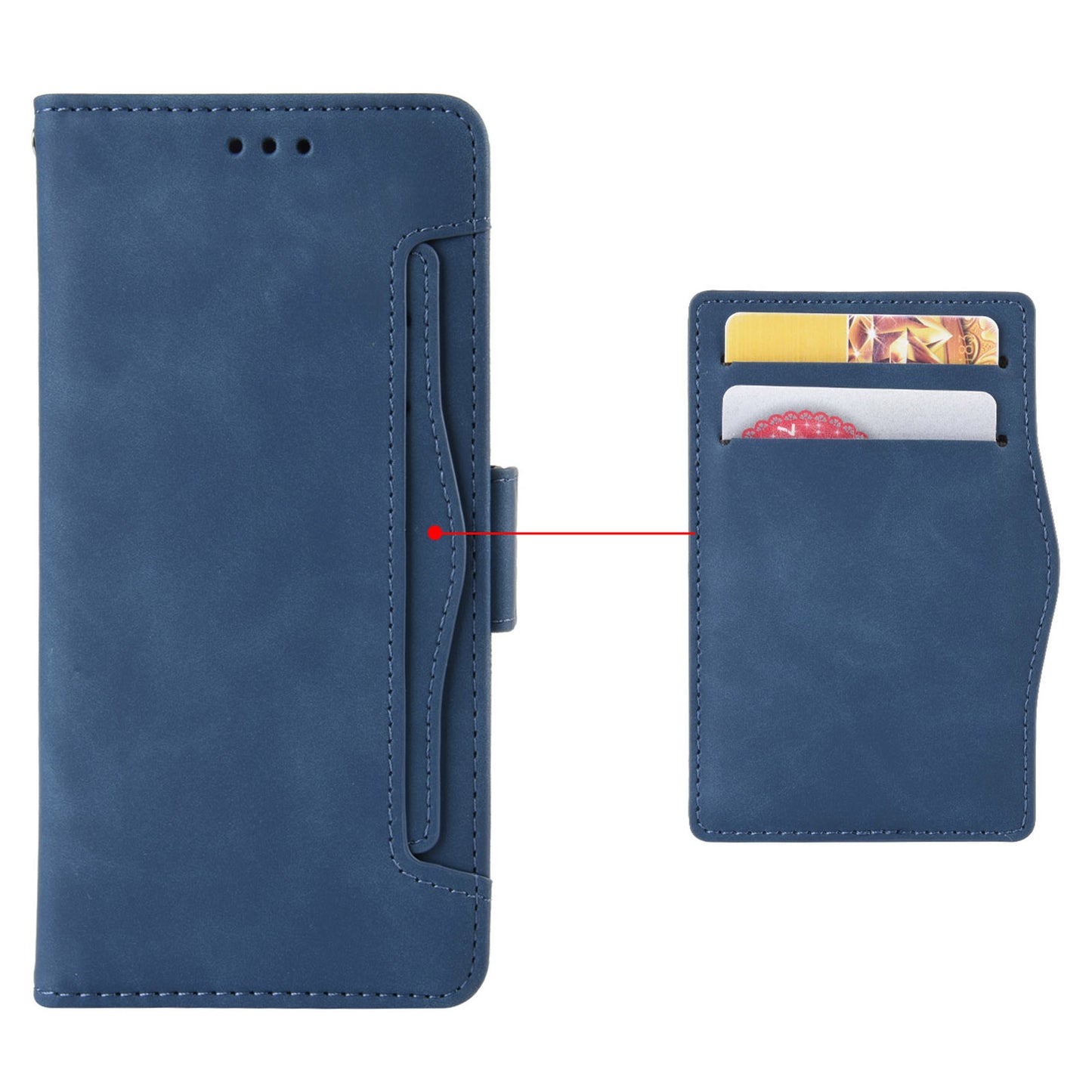 For Itel A18 Multiple Card Slots Phone Case PU Leather Stand Wallet Phone Cover
