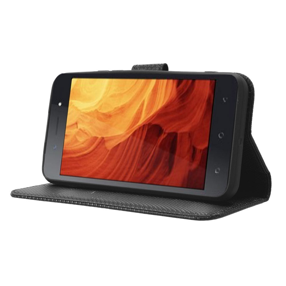 Shockproof Case for Itel A18 PU Leather Mobile Folio Flip Cover Wallet Phone Case with Stand