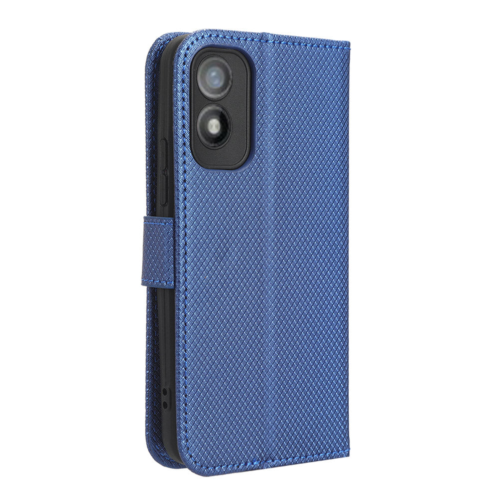 Shockproof Case for Itel A18 PU Leather Mobile Folio Flip Cover Wallet Phone Case with Stand