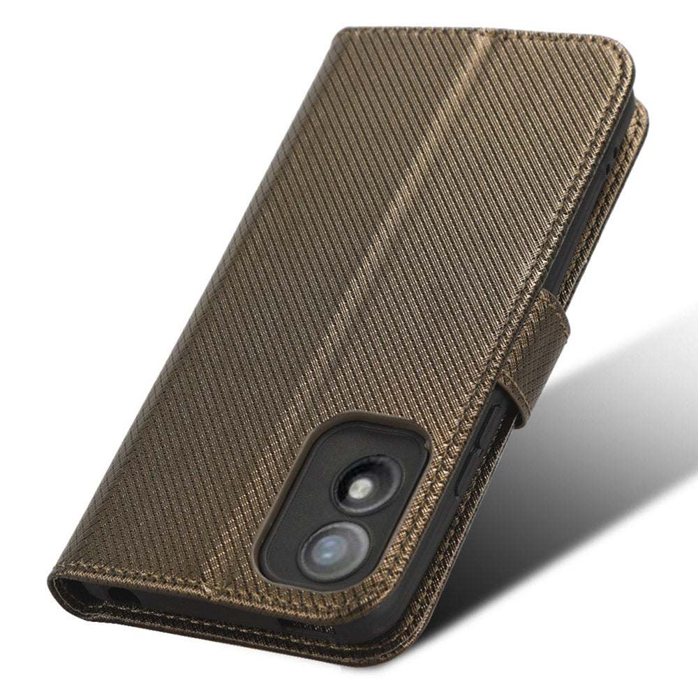 Shockproof Case for Itel A18 PU Leather Mobile Folio Flip Cover Wallet Phone Case with Stand