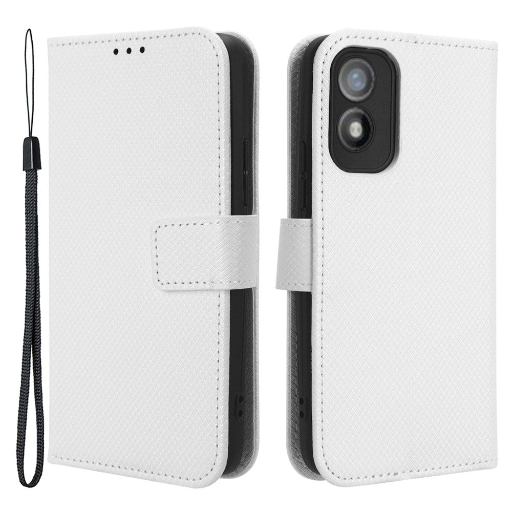 Shockproof Case for Itel A18 PU Leather Mobile Folio Flip Cover Wallet Phone Case with Stand