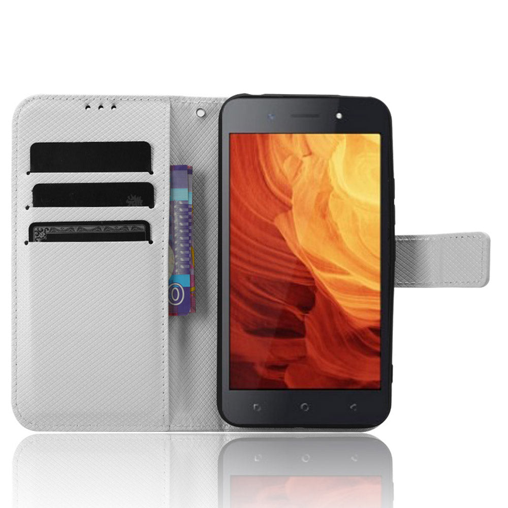 Shockproof Case for Itel A18 PU Leather Mobile Folio Flip Cover Wallet Phone Case with Stand
