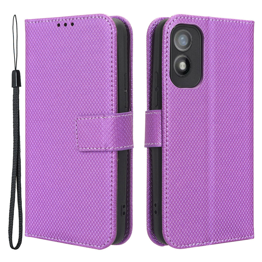 Shockproof Case for Itel A18 PU Leather Mobile Folio Flip Cover Wallet Phone Case with Stand