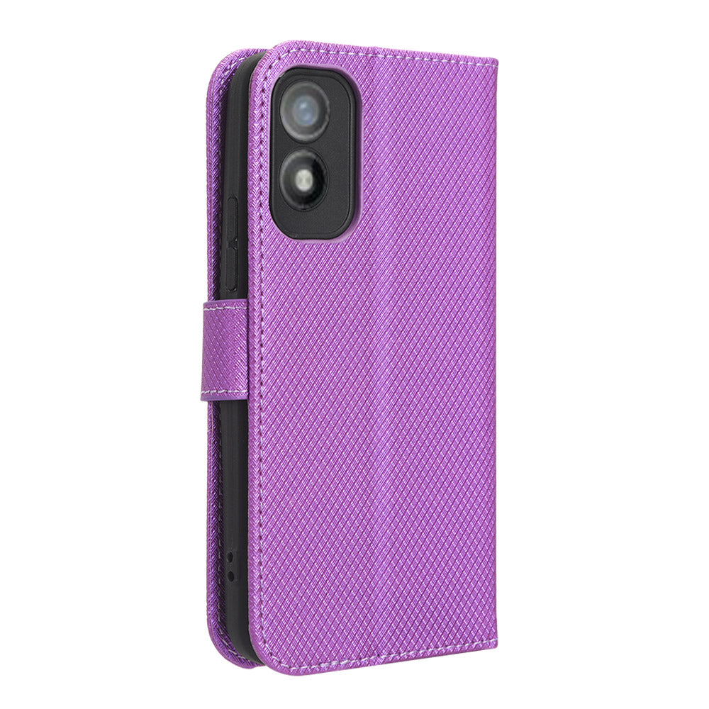 Shockproof Case for Itel A18 PU Leather Mobile Folio Flip Cover Wallet Phone Case with Stand