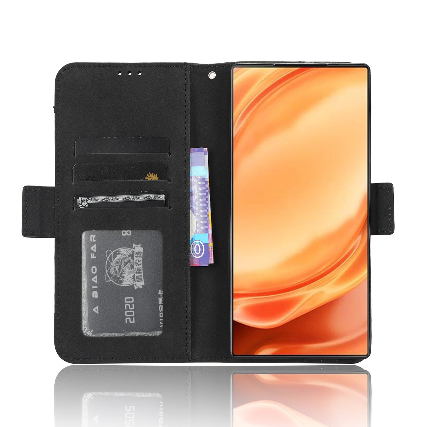 Wallet Phone Case for ZTE nubia Z50 Ultra Multiple Card Slots Phone Shell PU Leather Stand Cover