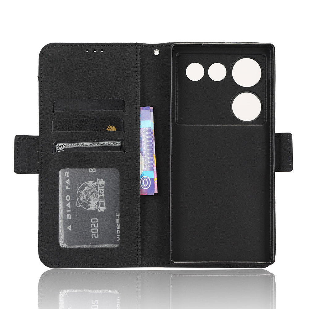 Wallet Phone Case for ZTE nubia Z50 Ultra Multiple Card Slots Phone Shell PU Leather Stand Cover