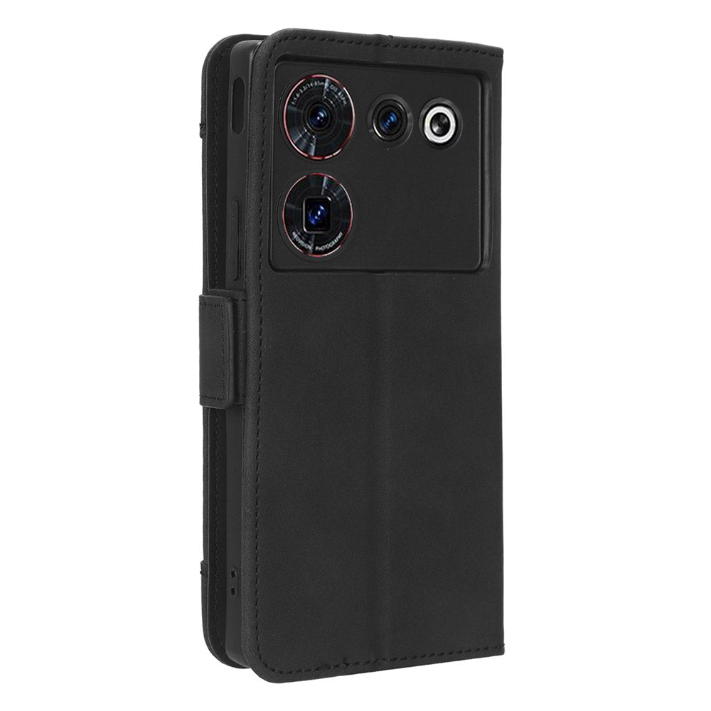Wallet Phone Case for ZTE nubia Z50 Ultra Multiple Card Slots Phone Shell PU Leather Stand Cover