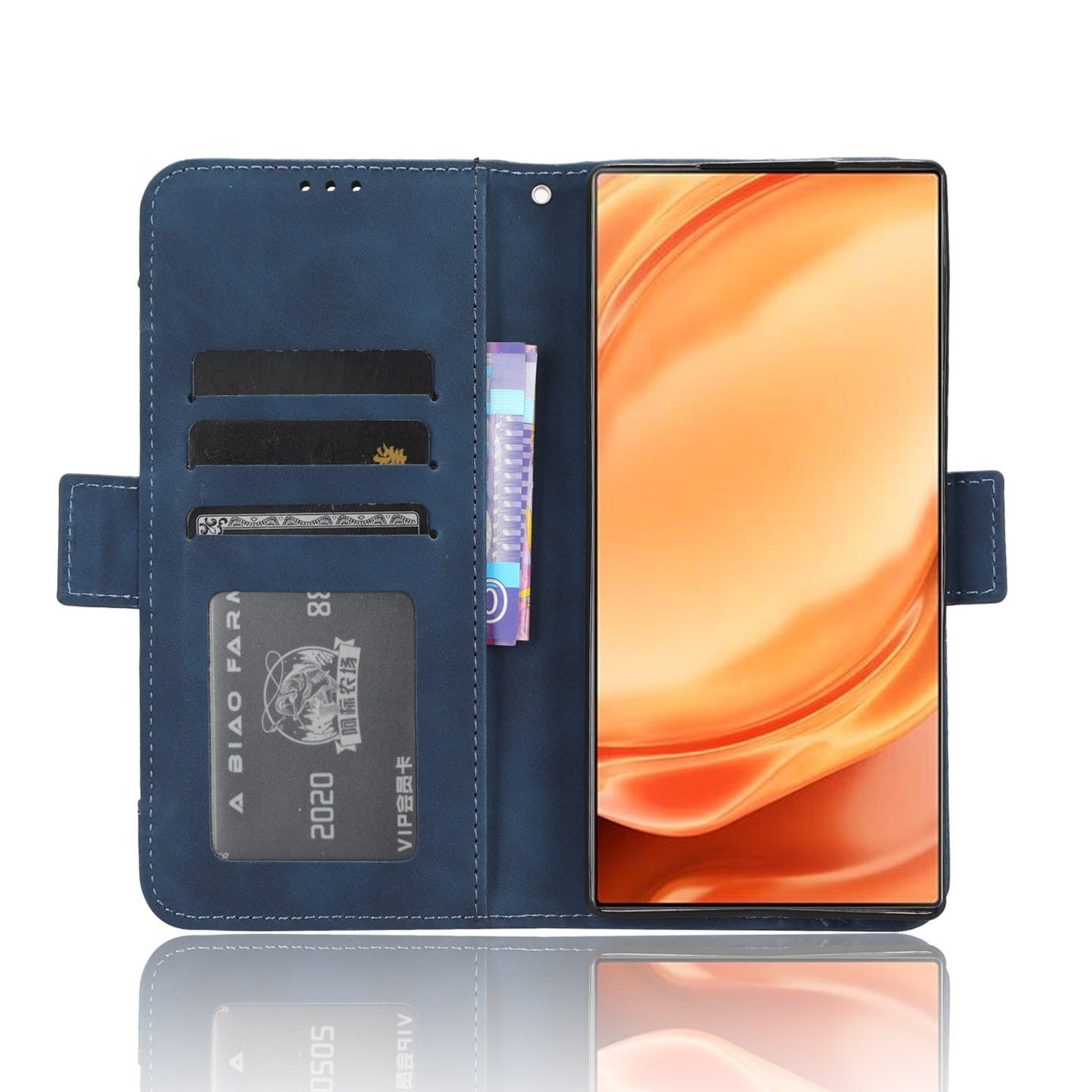 Wallet Phone Case for ZTE nubia Z50 Ultra Multiple Card Slots Phone Shell PU Leather Stand Cover