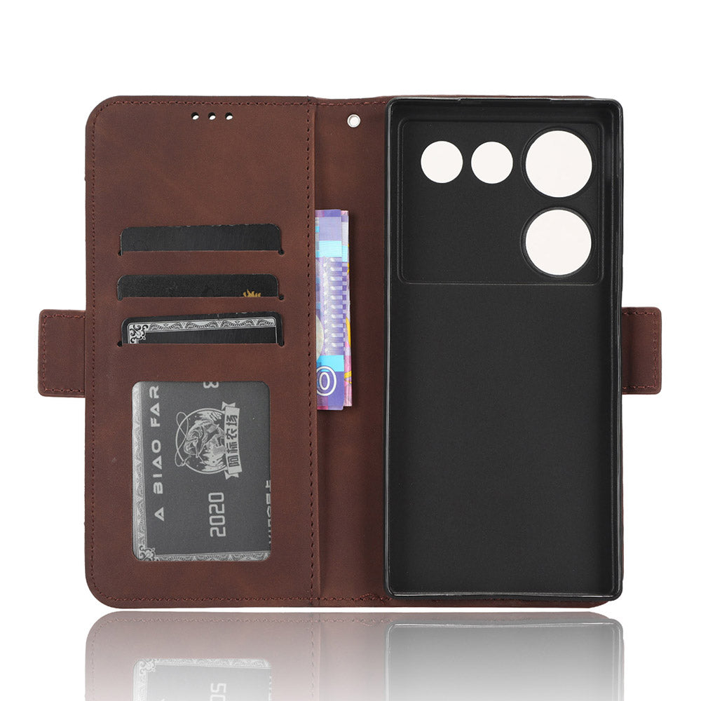 Wallet Phone Case for ZTE nubia Z50 Ultra Multiple Card Slots Phone Shell PU Leather Stand Cover