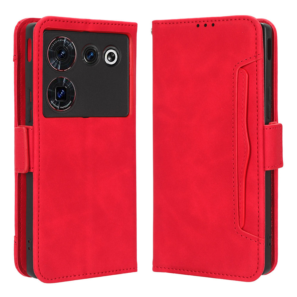 Wallet Phone Case for ZTE nubia Z50 Ultra Multiple Card Slots Phone Shell PU Leather Stand Cover