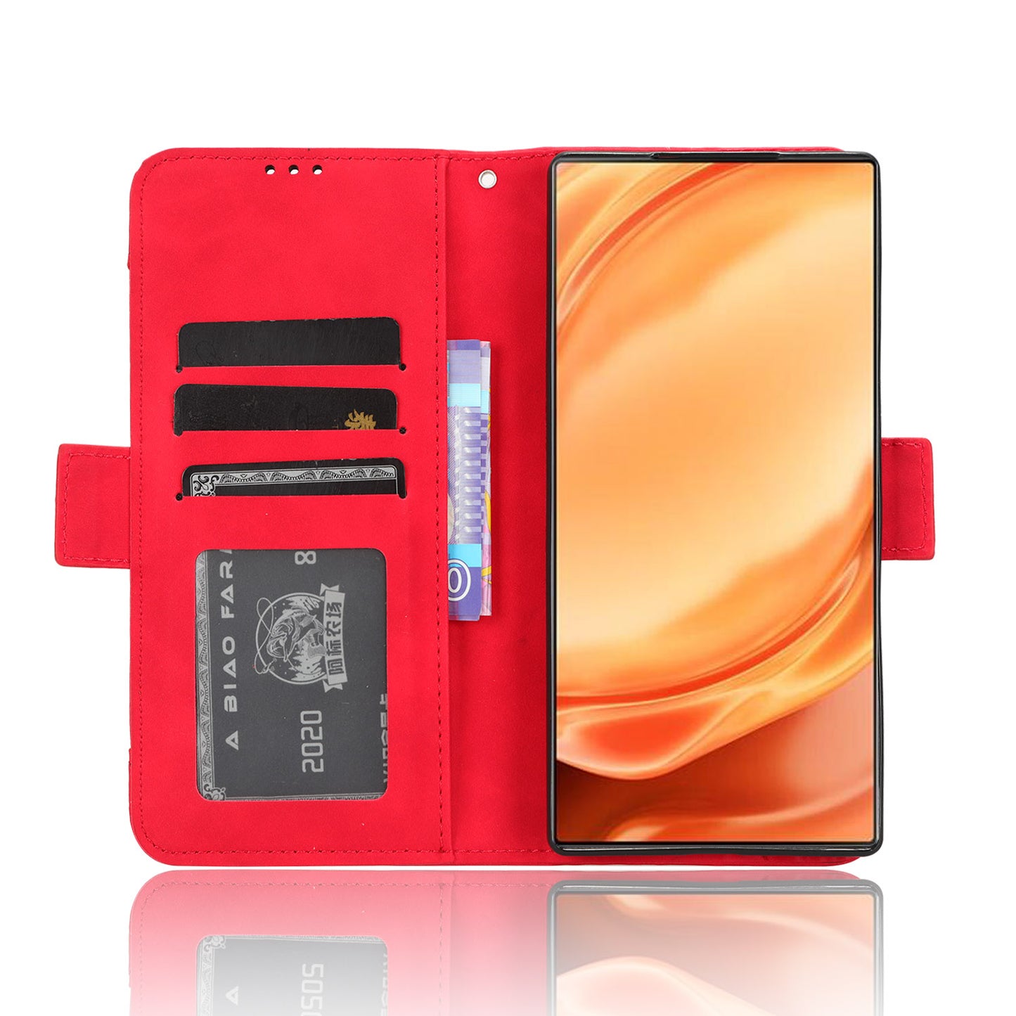 Wallet Phone Case for ZTE nubia Z50 Ultra Multiple Card Slots Phone Shell PU Leather Stand Cover