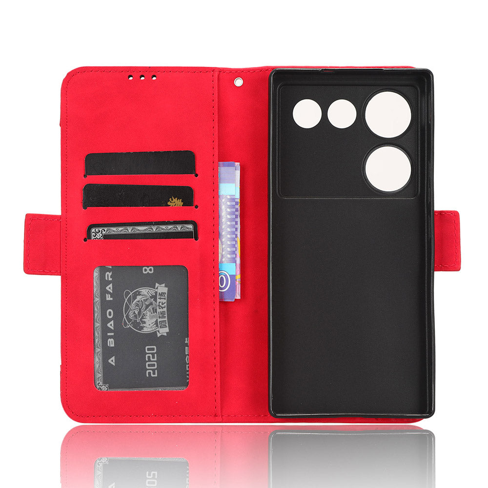 Wallet Phone Case for ZTE nubia Z50 Ultra Multiple Card Slots Phone Shell PU Leather Stand Cover