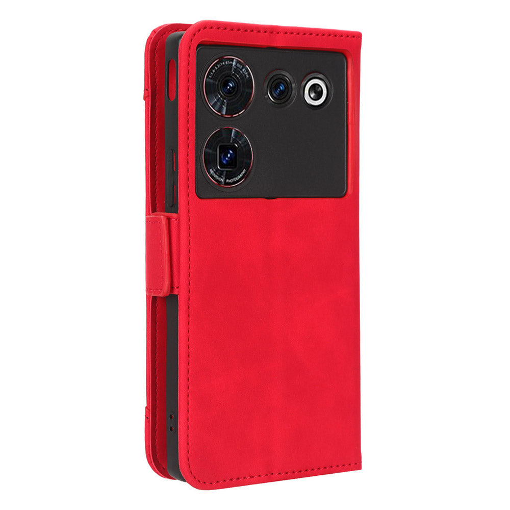 Wallet Phone Case for ZTE nubia Z50 Ultra Multiple Card Slots Phone Shell PU Leather Stand Cover