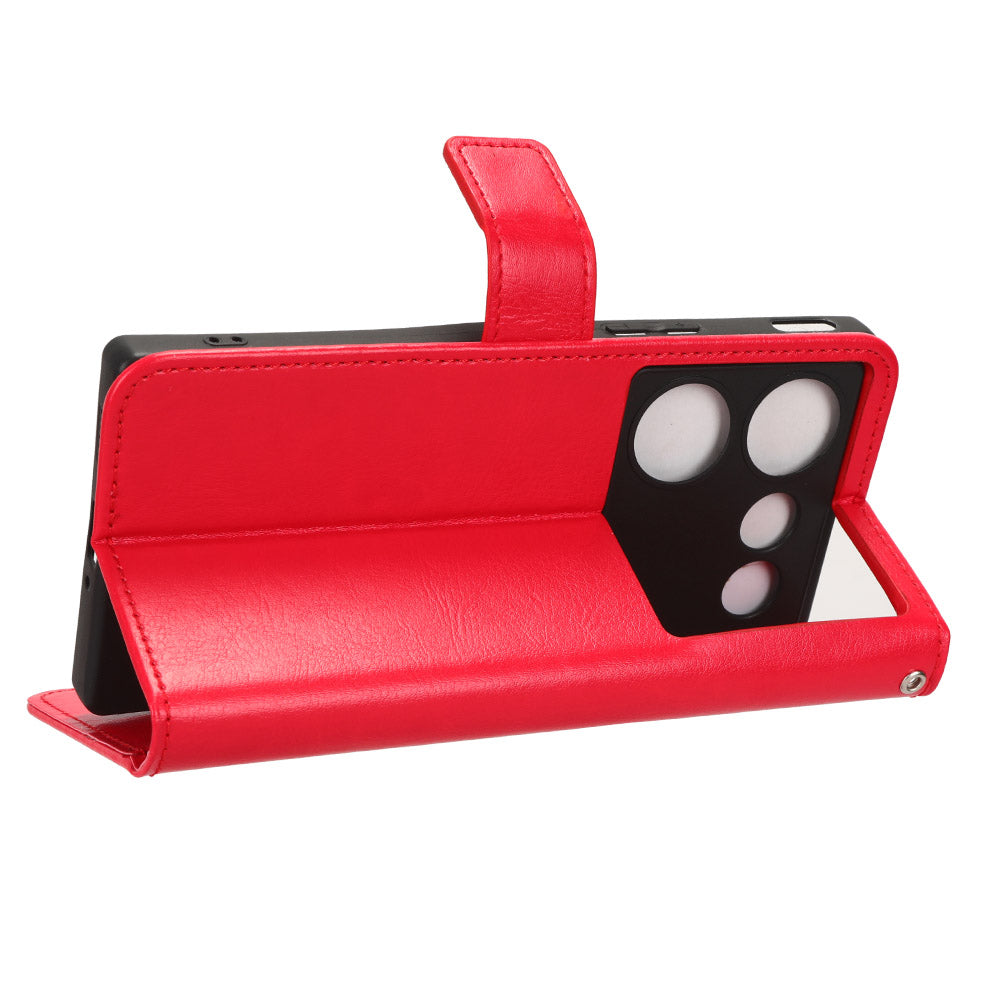 For ZTE nubia Z50 Ultra Wallet Phone Case Crazy Horse Texture PU Leather Folio Flip Cover with Stand