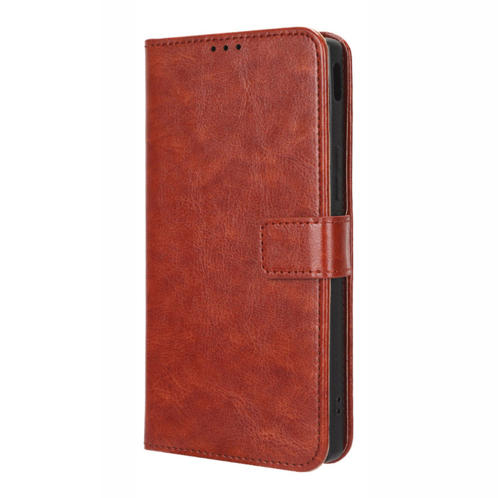For ZTE nubia Z50 Ultra Wallet Phone Case Crazy Horse Texture PU Leather Folio Flip Cover with Stand
